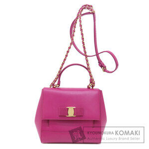 Salvatore Ferragamo Vara Leather Handbag